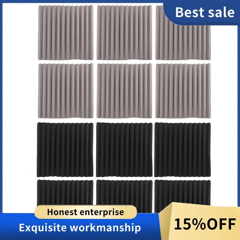 12 Chiếc Acoustic Foam Board, Studio Wedge Tile, Acoustic Foam Cách Âm Pyramid Studio Treatment Wall