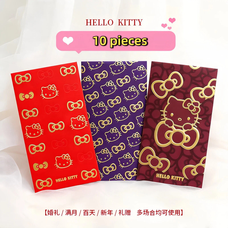 Đám Cưới Gói Màu Đỏ 2027 Tết Nguyên Đán CNY Angpao Sinh Nhật Angpow Phong Bì Tiền Dễ Thương Angpau S