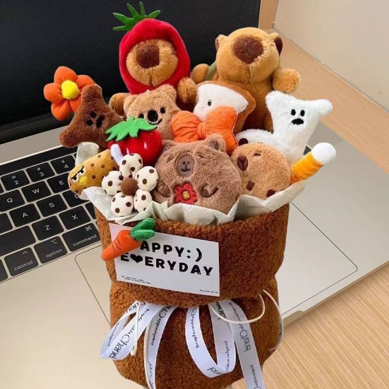 Creative Capabala Bouquet Decoration Personality Doll for Birthdays and Valentine's Days Gift Cute C