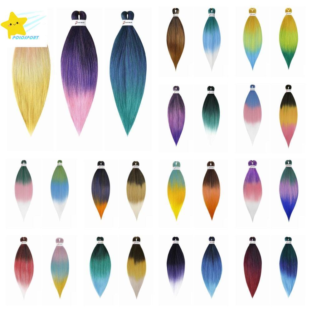 POLOSPORT Jumbo Braid Hair, Tổng hợp Corlorful Ombre Braiding Hair, 26Inch Hairstyle Hair Braids DIY