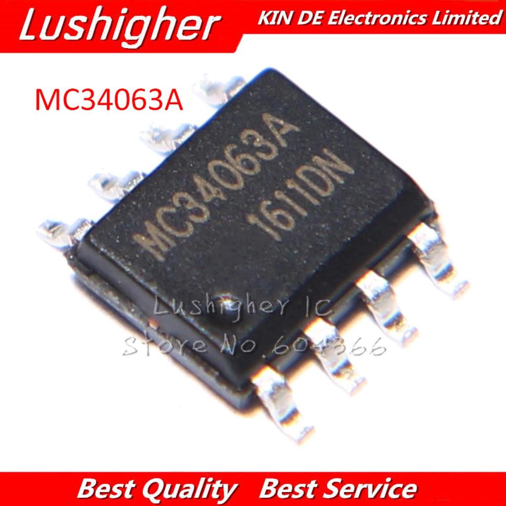 Bộ 50 MC34063 SOP MC34063A SOP8 34063 MC34063ADR MC34063ADR2G SMD Mới Ban Đầu