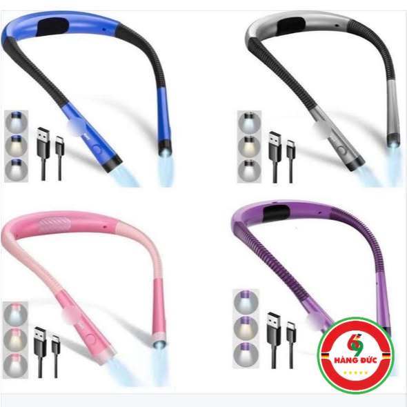 Đèn pin đọc sách 2 đầu đeo cổ Glocusent - HANGDUC69