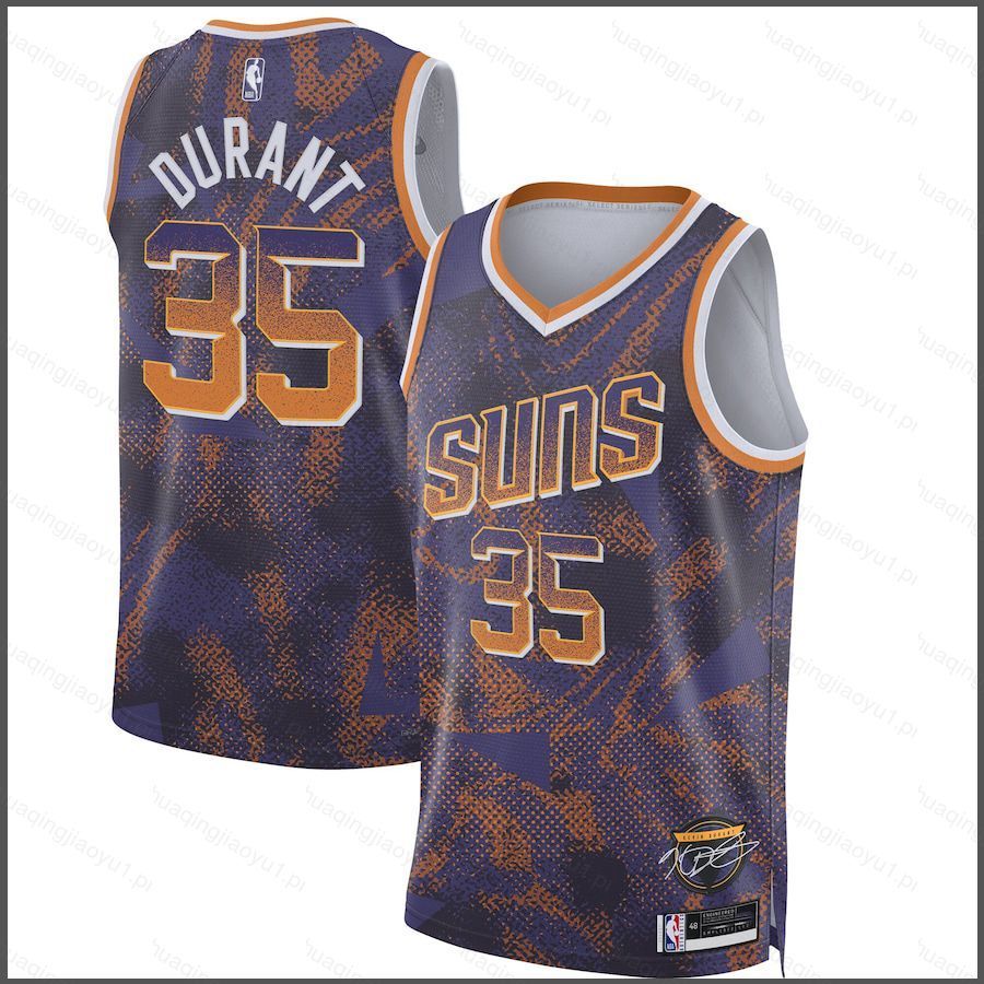 HQ2 NBA Phoenix Suns 2025 Chọn Series Jersey Trẻ Em Người Lớn Plus Size-Kevin Durant-Số 35 QH1