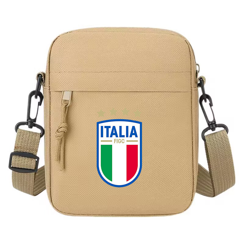 Đội bóng đá Ý Túi đeo chéo Unisex Túi đeo vai nhỏ, Azzurri Thiết kế quốc gia chống nước Dung tích lớ