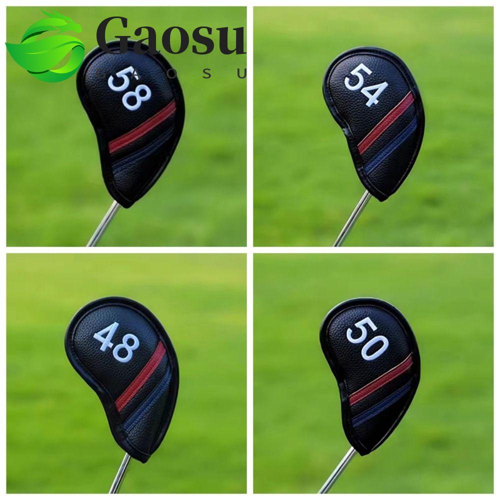 GAOSU Golf Wedge Cover, PU Leather Angle Club Sand Wedge Headcover, Universal 48 50 52 54 Độ Big Num