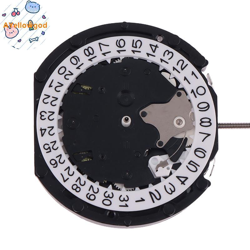 AYellowgod PE903 Phong trào Sunon Pe90 Trung Quốc Ligne Thạch Anh Ba Tay Có 3 Mắt Ngày Chronograph N