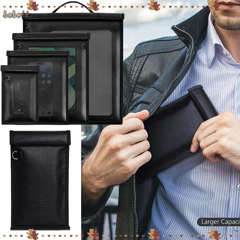 BEBETTERM 4 Túi Faraday Lớn, Lồng Faraday Chống Thấm Nước Lớn, Chặn Tín Hiệu Chống Trộm Chống Trộm R