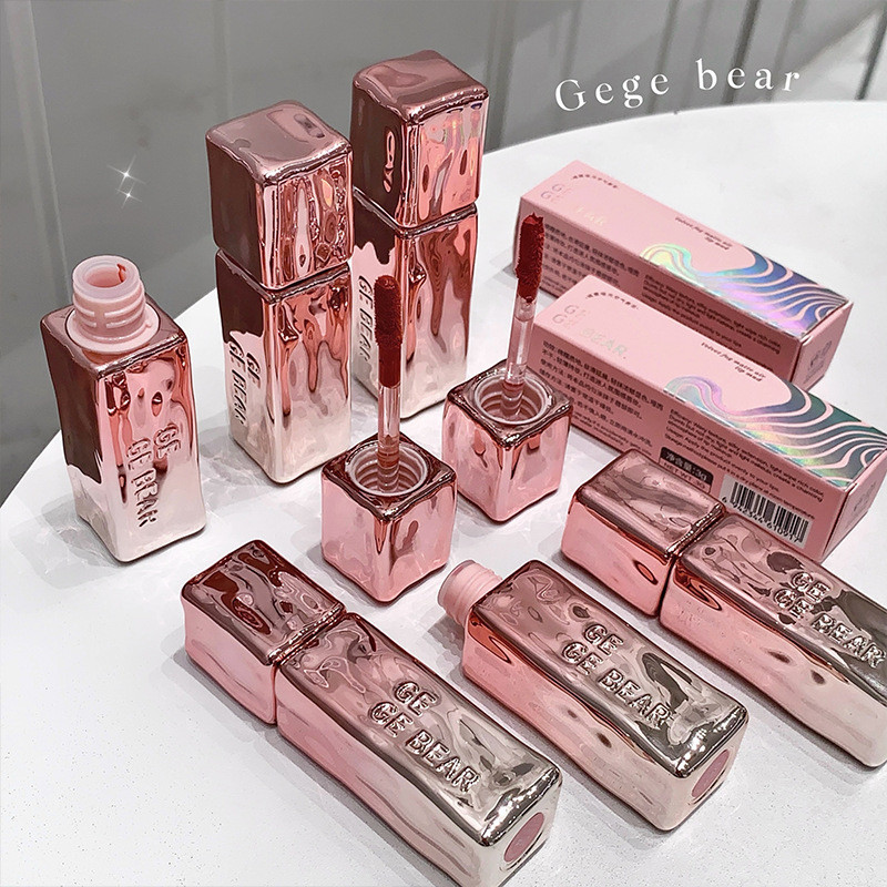 Gegebear Gegebear Bear Velvet Matte Air Lip Clay Matte Matte Matte Not Easy to Extract No Makeup Whi