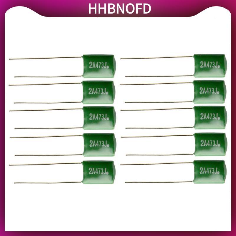 10 Miếng 0,047 / 2A473J Tụ Điện DIY Cho Đàn Guitar Điện Bass Mũ Xanh