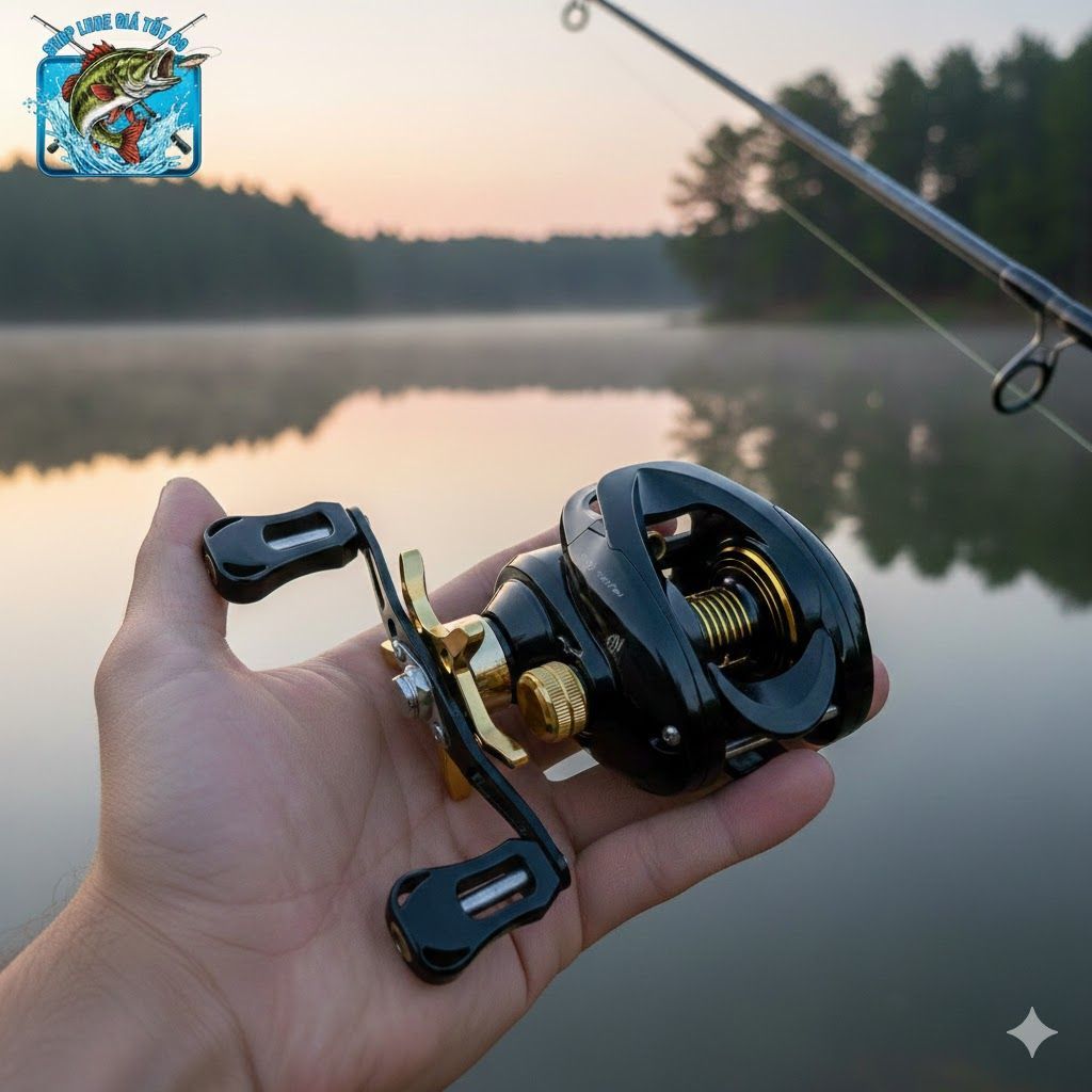 Máy Ngang Câu Cá FR200 2024 – Có Tiếng Drag Click, Mẫu Mới