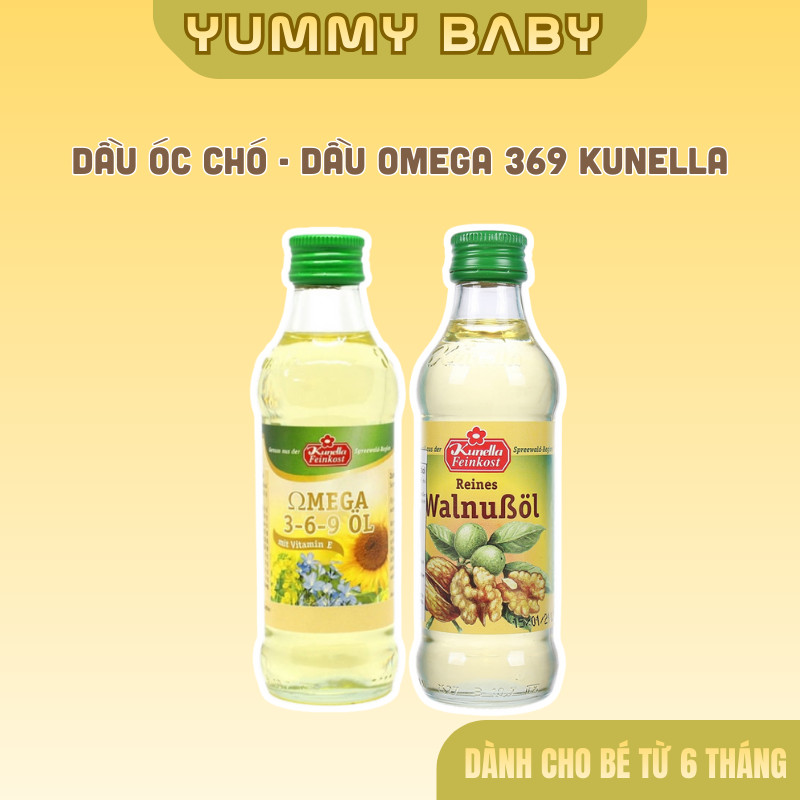 Dầu Óc Chó - Dầu OMEGA 369 Ăn Dặm Kunella Đức 100ml - Cho Bé Từ 6 Tháng Tuổi - YUMMY