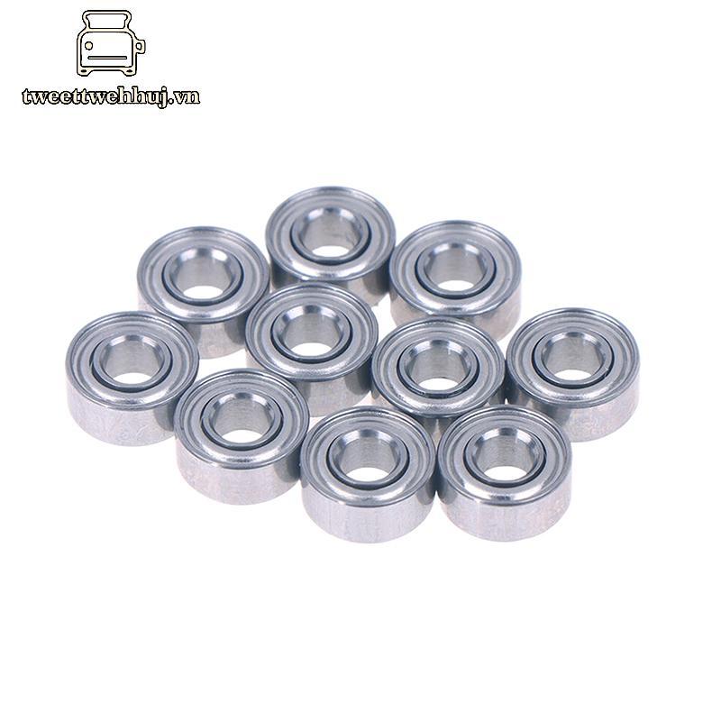 Nhíp 10 chiếc 683ZZ 3 * 7 * 3 Mm Vòng bi thu nhỏ Thép Chrome 683 ZZ 2Z 683Z Lỗ khoan bên trong 3mm V