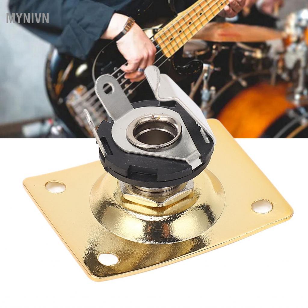 mynivn Metal Guitar Output Jack Plate Mạnh mẽ và dễ dàng lắp đặt Nhỏ Nhẹ Rộng Ứng dụng cho Telecaste