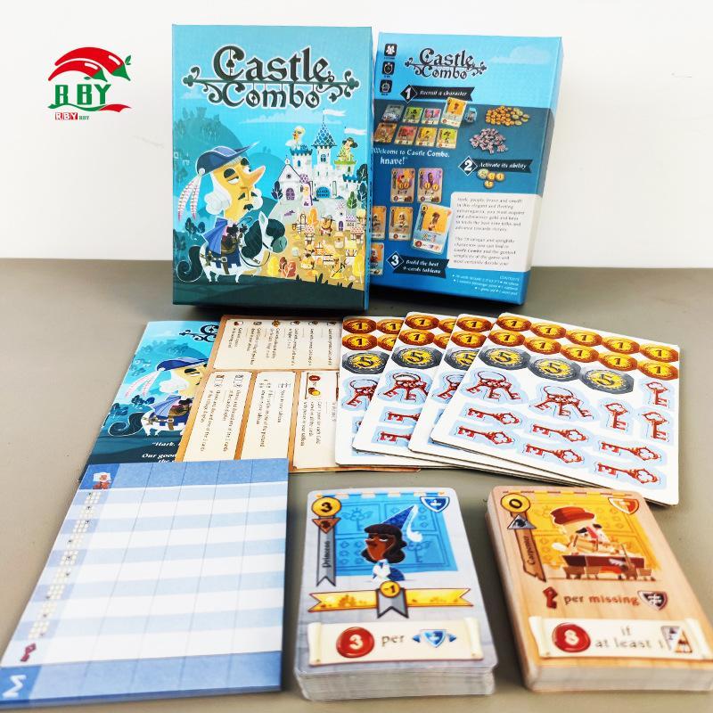 Castle Combo Board Game - Trò chơi bài chiến lược cho 2-5 người chơi Trò chơi bàn gia đình