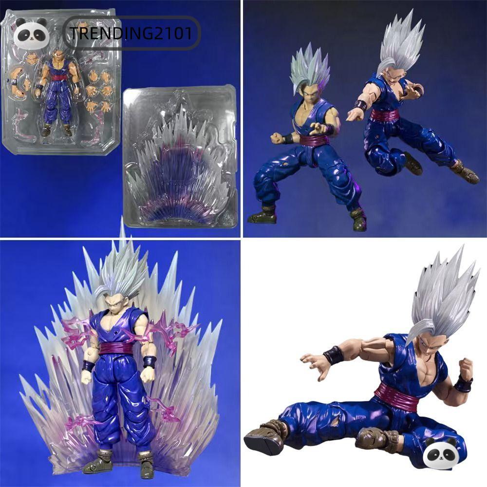 TRENDING Dragon Ball Anime Nhân Vật Hành Động, PVC Kích Thước 17cm Son Gohan BEAST Hình, Đồ Trang Tr