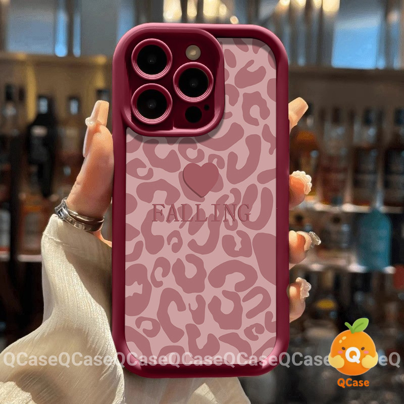 Vỏ Cho Oppo A6 A5 Pro A18 A58 A5 A38 A3 Pro A3 A57 A60 A16 A15 A12 A5X A3X A17 A18 Trái Tim Vằn Báo 