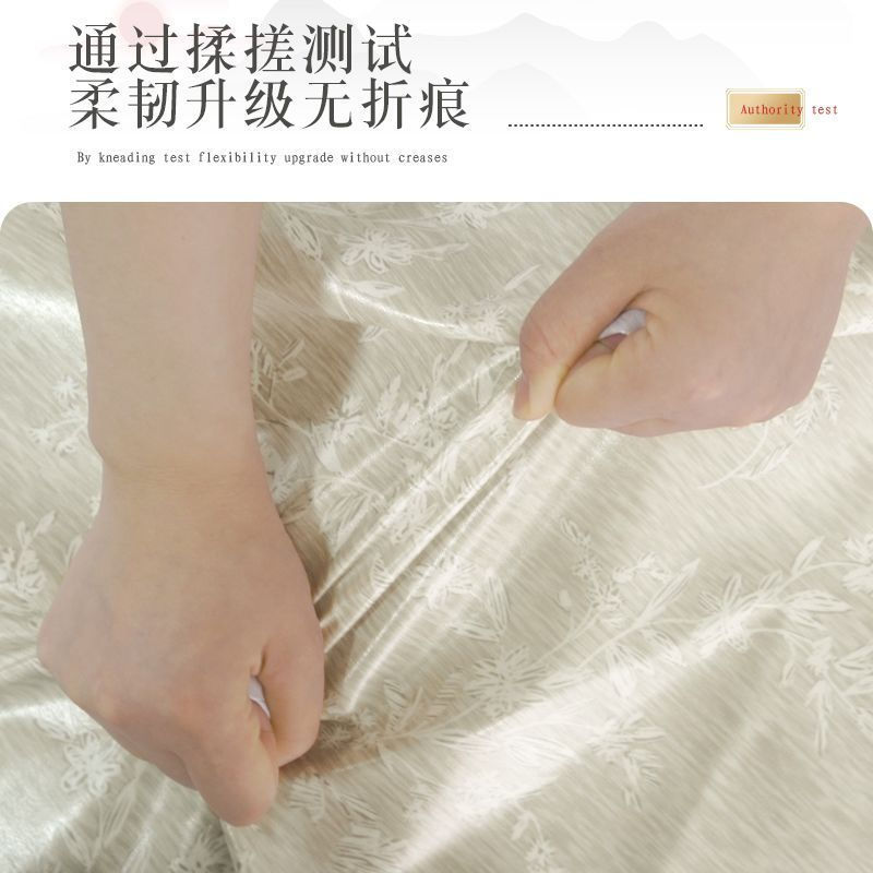 JUAins Windproof Tablecloth Waterproof Oilproof Heat-resistant Dining Table Non-washable Coffee Tabl