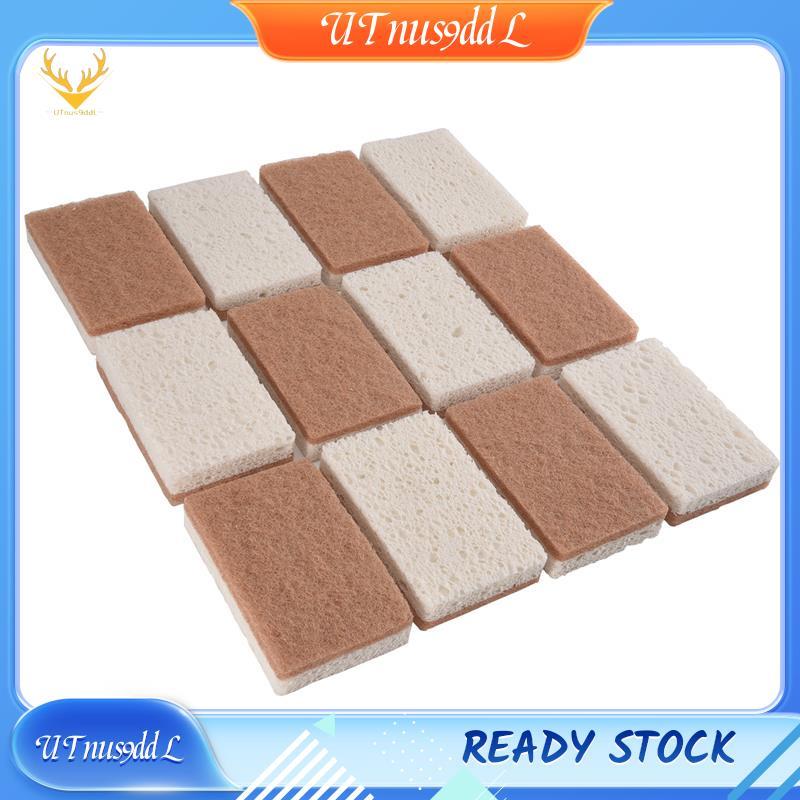 [UTnus9ddL] Bọt biển tự nhiên thân thiện với môi trường cho bát đĩa 12 gói - Bọt biển nhà bếp có thể