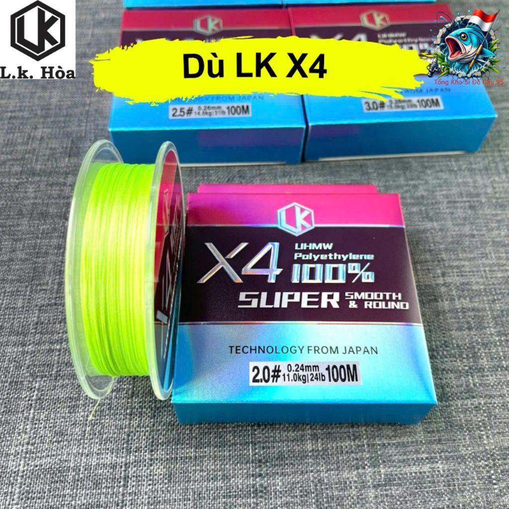 "Dây Câu Lure PE X4 LK - Dây Dù Chuyên Dụng Cho Câu Lure Hiệu Quả"