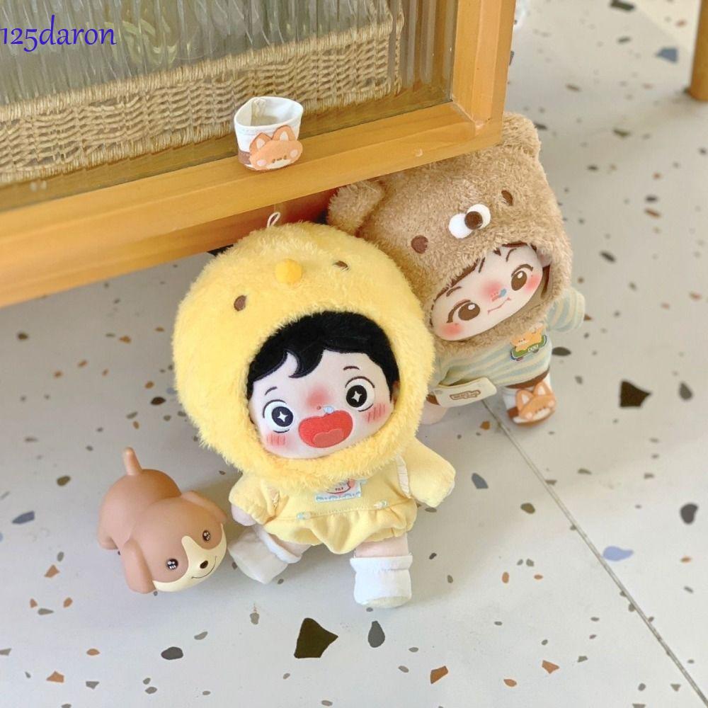 Mũ búp bê sang trọng DARON1 Bear Idol, Thỏ vịt chim cánh cụt Mũ búp bê cotton 5CM, Phim hoạt hình mề