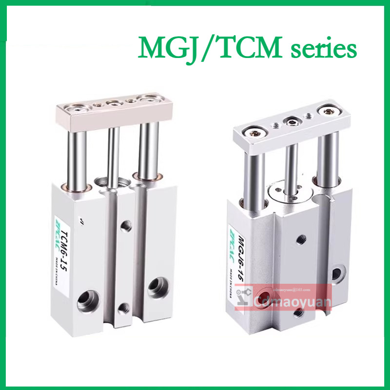 Thu Nhỏ Ba Dây MGJ6-5-10-15-20 MGJ10-5-10-15-20 Xi Lanh Ba Trục TCM6-5-10-15-20-S TCM10-5-10-15-20-S