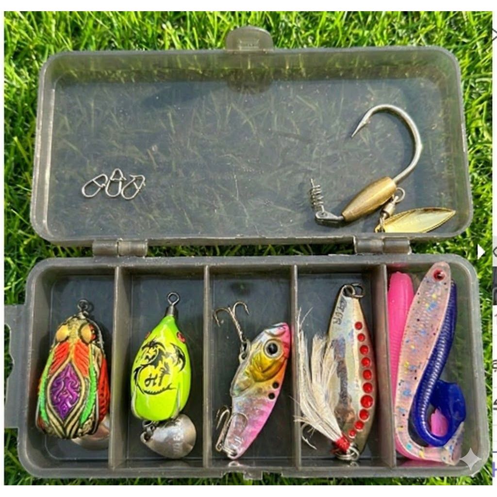 Combo Mồi Câu Lure 5 Món Đa Địa Hình – Đủ 3 Tầng Nước | Toman Ve Sầu, H1 Ngũ Long Mini Lure Giá Tốt 