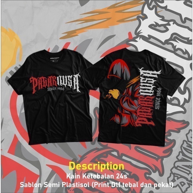 Nusa thời trang 2026 Pagar Từ 1986 Distro Nusa Tracker Áo thun Psnu Chống vỡ Dtf In màn hình