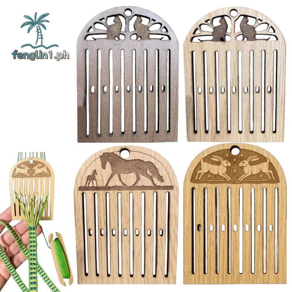 Bộ Dệt Huddle Cứng FENGLIN, Bộ Dụng Cụ DIY Bộ Dụng Cụ Dệt Lưng Xây Dựng Bằng Gỗ, Thiết Kế Di Động Kí