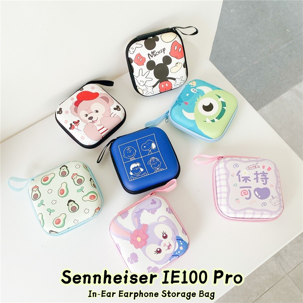 [imamura] Dành Cho Tai Nghe In-Ear Sennheiser IE100 Pro Phim Hoạt Hình Tươi Mới Túi Bảo Quản Sạc Đa 