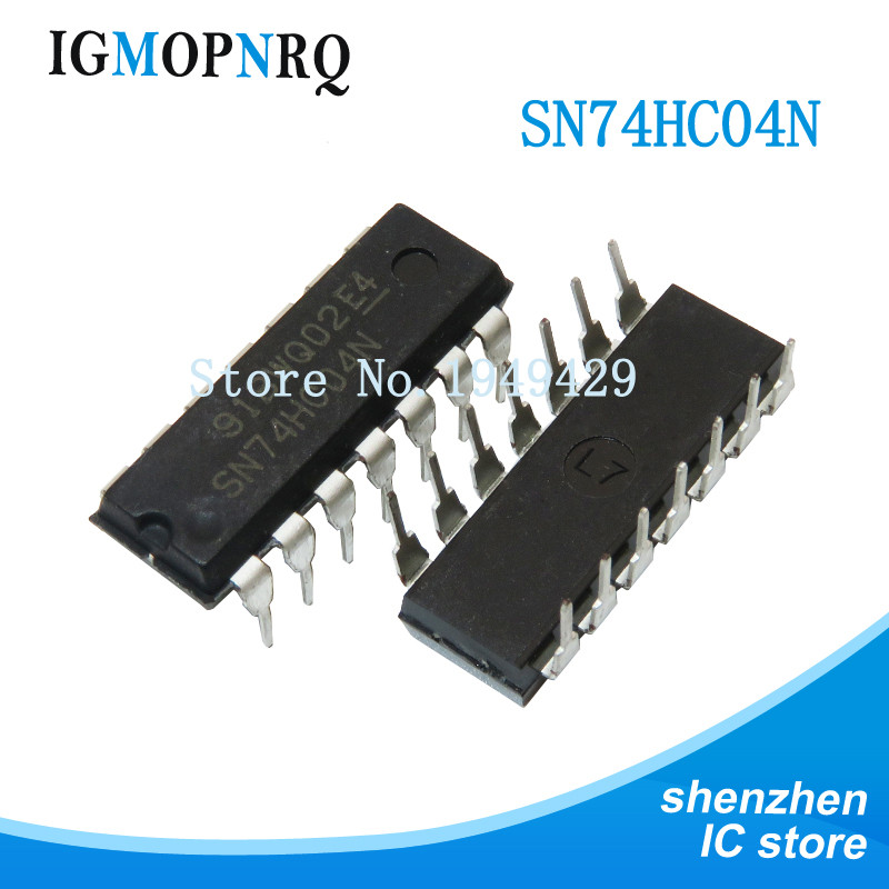 10 CÁI SN74HC04N DIP14 SN74HC04 DIP 74HC04N DIP-14 74HC04 mới và IC