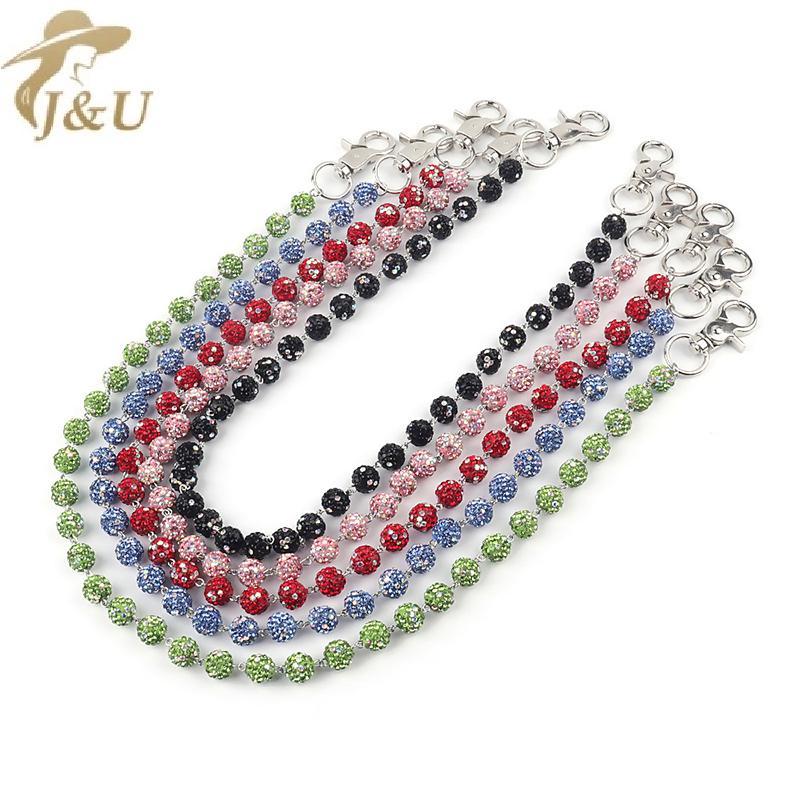 JU Hạt Tròn Kim Cương Giả Punk Dây Xích Unisex Eo Sang Trọng Phụ Kiện Gothic Đa Năng Dây Xích Cho Tú