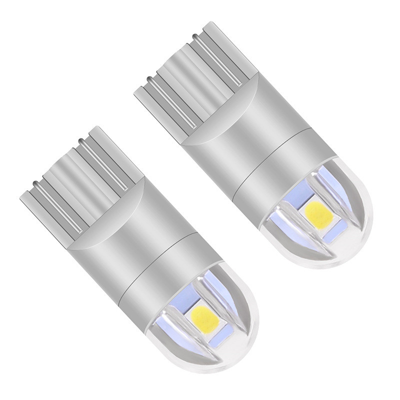 Đèn chạy ban ngày LED T10 mới, Đèn ô tô, Đèn nhỏ, Đèn biển số T10, Đèn bảng điều khiển LED 3030 2SMD