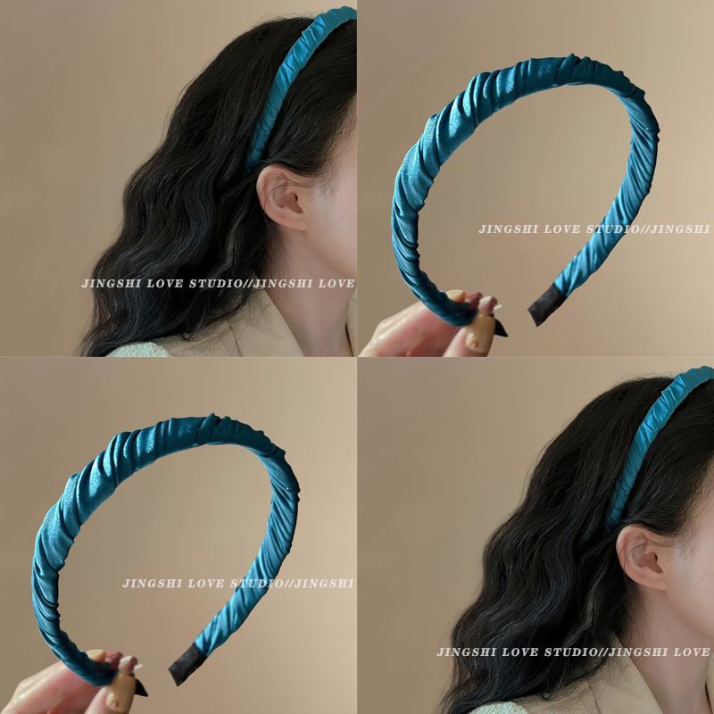 Hot Sale#Korean Style High-End Exquisite Mori Style Hairband Hair Accessories for Women Sweet Satin 