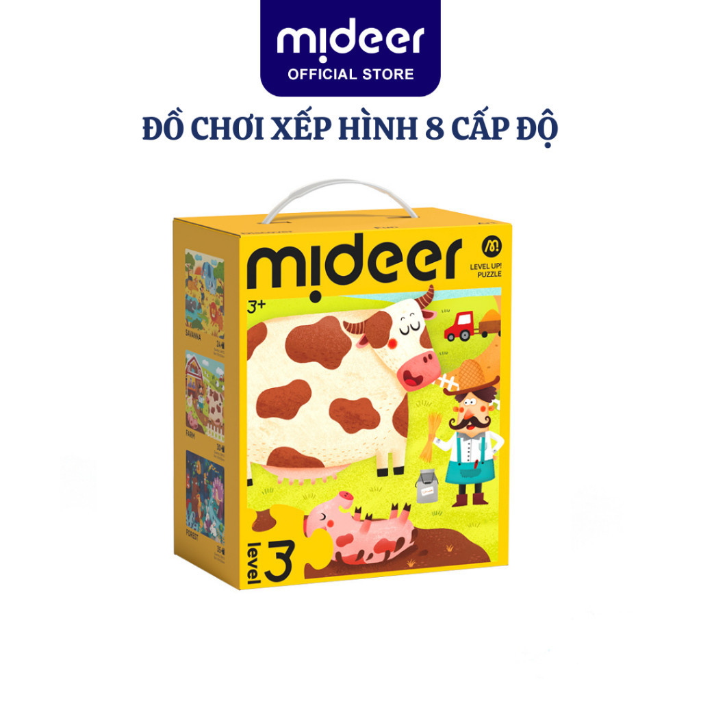 Đồ Chơi Xếp Hình 8 Cấp Độ Xếp Hình Cho Bé 8 Cấp Độ Mideer Puzzle Level Up Đồ Chơi Ghép Hình Trí Tuệ