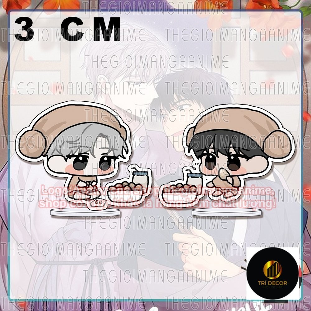 (3cm) Mô hình Standee in hình PASSION BL manhwa chibi trang trí xinh xắn đáng yêu