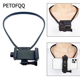 Giá đỡ điện thoại cổ PETOFQQ, Hỗ trợ vòng cổ chụp Vlog, Dây đeo dây buộc chống rung có thể điều chỉnh Giá đỡ điện thoại thông minh cho phụ kiện máy ảnh Hero / Insta360