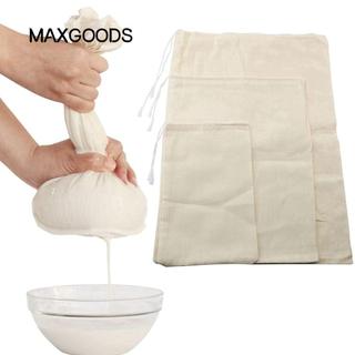 MAXGOODS Túi lọc , Vải phô mai di động có thể tái sử dụng, Túi pha lạnh Túi đựng khăn phô mai Trà Sữa chua Cà phê Hạt Túi sữa