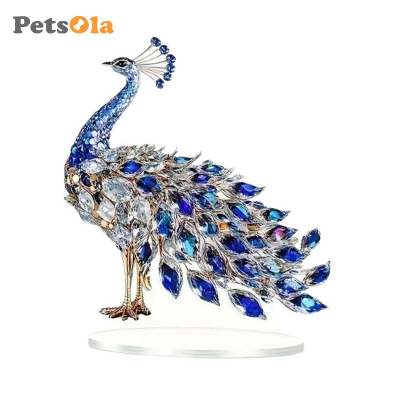PETSOLA 2D Con Công Trang Trí Để Bàn Trang Trí Đa Năng Đồ Dùng Thủ Công Flat
