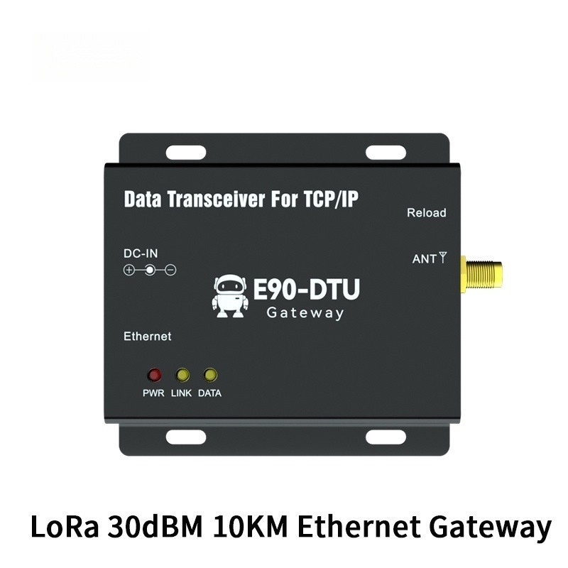 Ethernet Gateway LoRa 433MHz XHCIOT E90-DTU(400SL30-ETH)-V2.0 30dBm 10km MQTT TCP UDP DC 8V~28V RSSI
