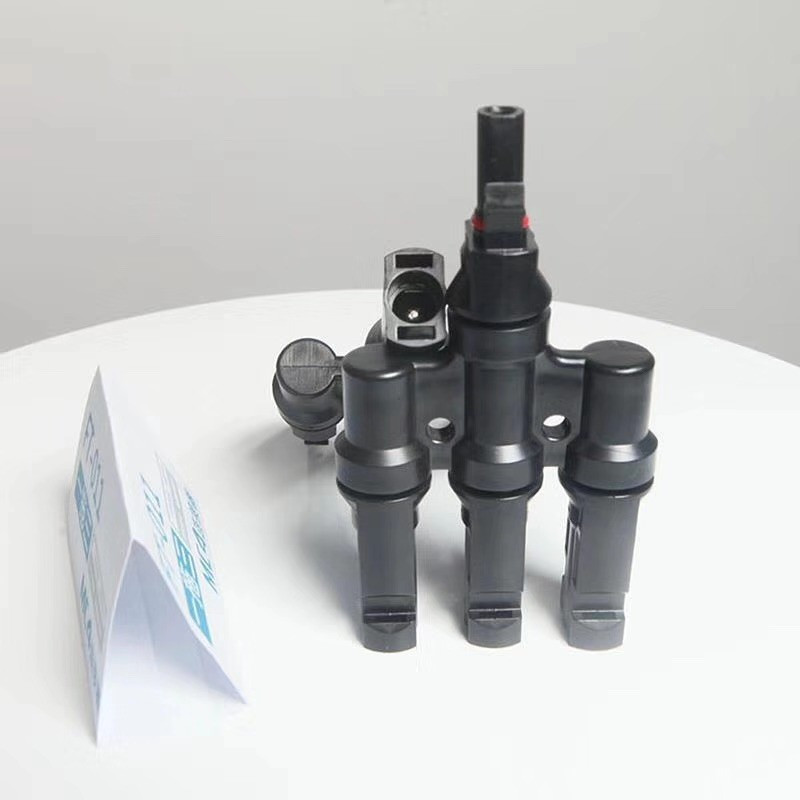 Cung cấp chuyên nghiệp Đầu nối năng lượng mặt trời 3 chân T Branch PV Connector MC4 DC Connector IP6