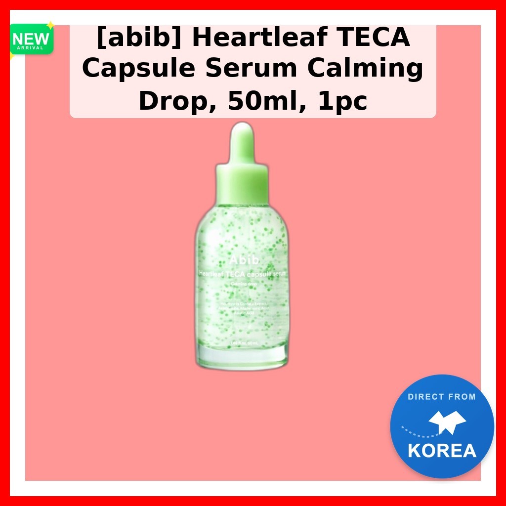 [abib] Heartleaf TECA Capsule Serum Calming Drop, 50ml, 1pc / Serum Hàn Quốc / Công thức nhẹ / Chính