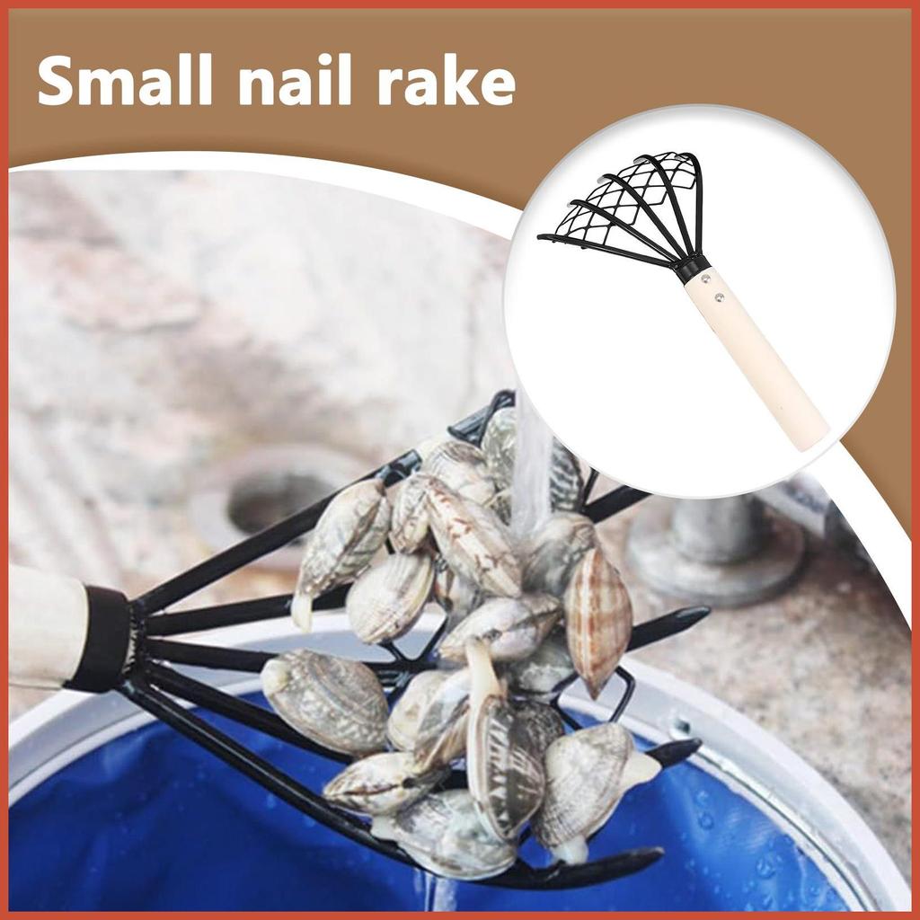 Garden Rakes 5-Tine Garden Rake or Cultivator Hướng dẫn sử dụng Dụng cụ đào tạo có tay cầm tiện dụng