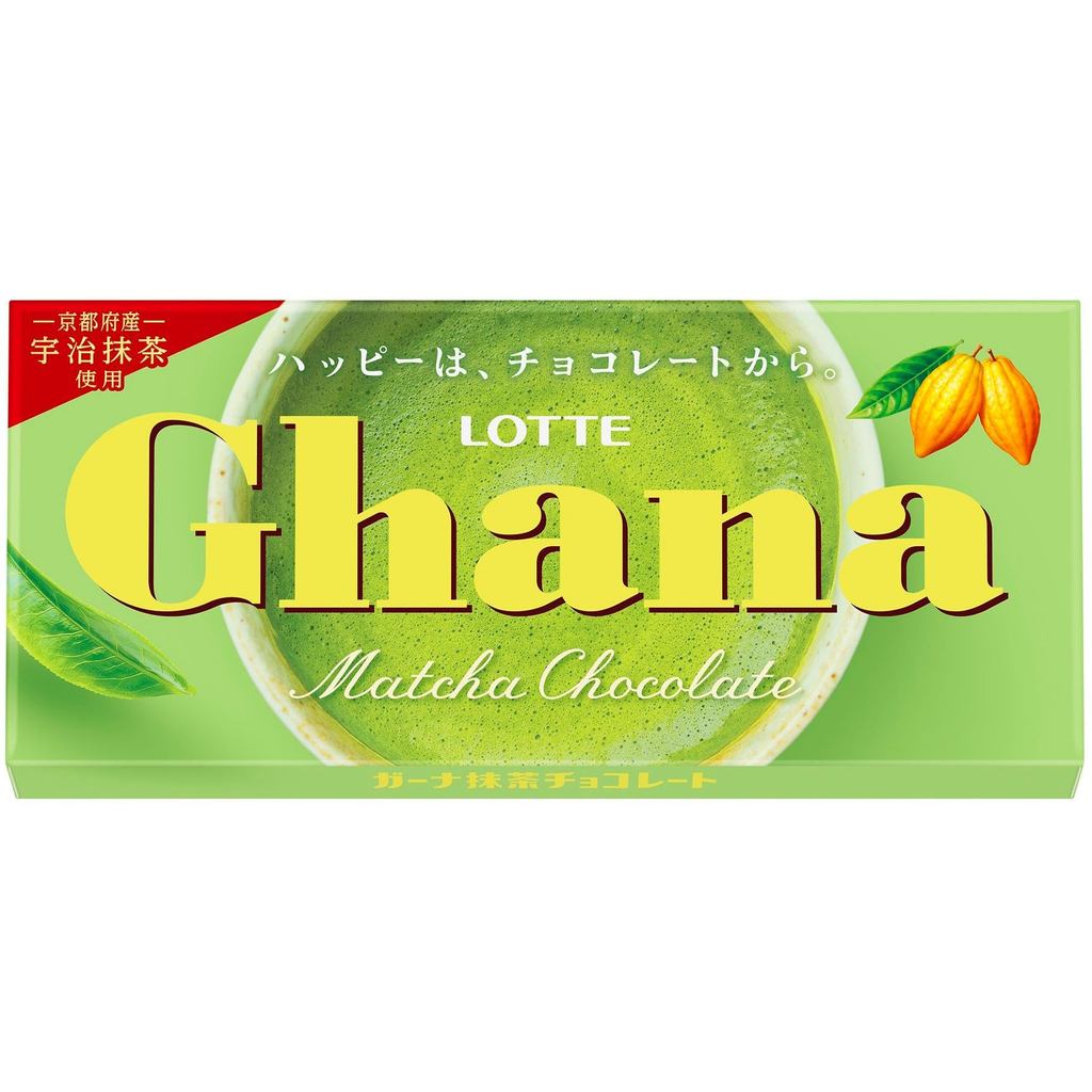Trực tiếp từ NHẬT BẢN Sôcôla Matcha Lotte Ghana 45g
