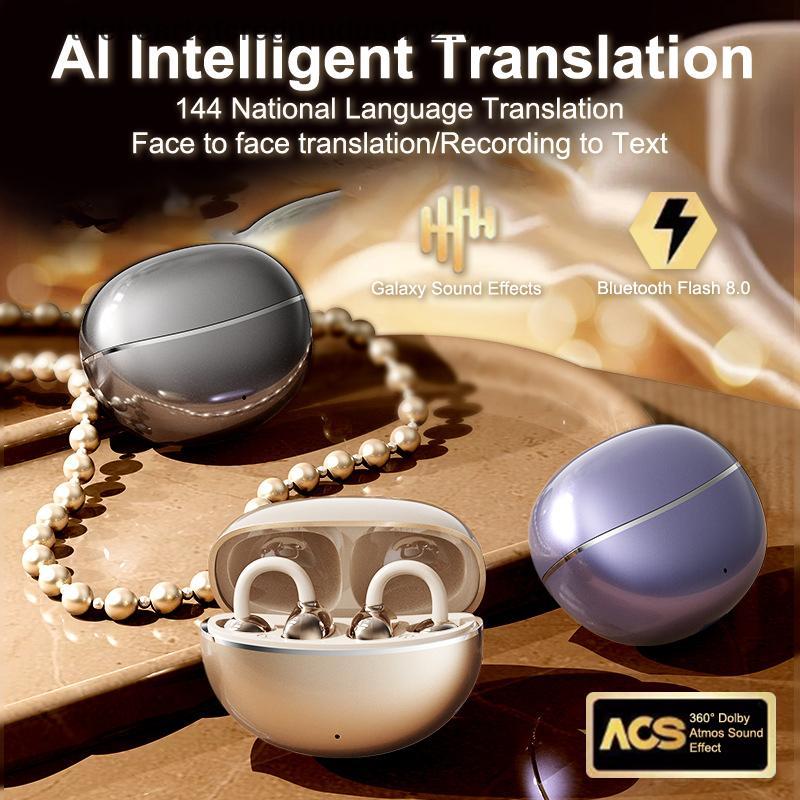 # thehear # Tai nghe Kẹp tai Tai nghe không dây AI Translator Earbuds 144 ngôn ngữ Tai nghe dịch tiế