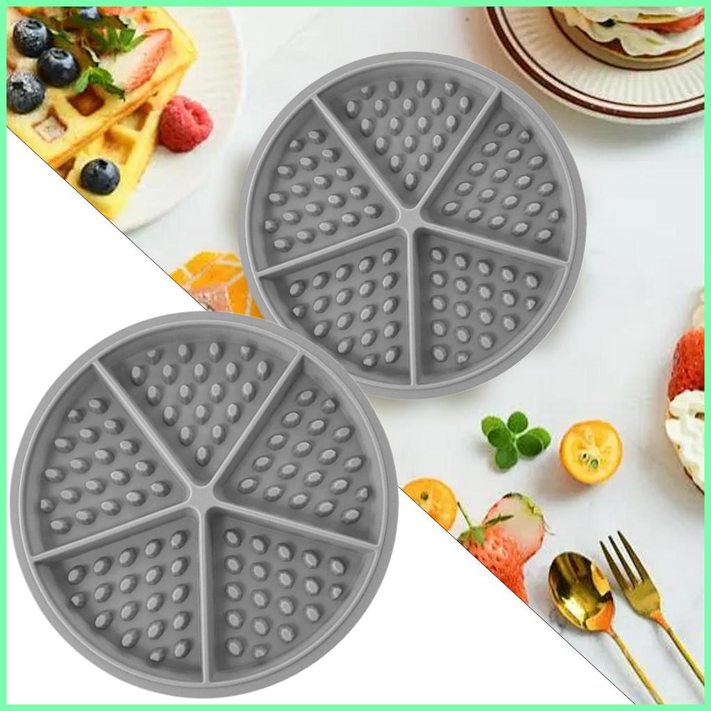 Khuôn Bánh quế Silicon Làm Bánh Waffle Khay Nướng Bánh Cookie Máy Làm Socola Chống Dính Khay Nướng K