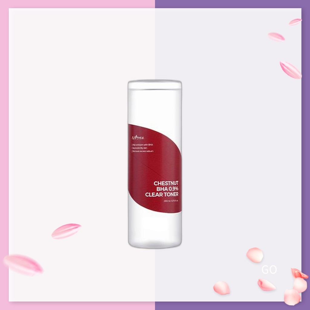 ISNTREE [Istree] Chestnut BHA 0.9% Clear Toner 200ml / Mực Hàn Quốc / Da trong suốt / Chính hãng 100