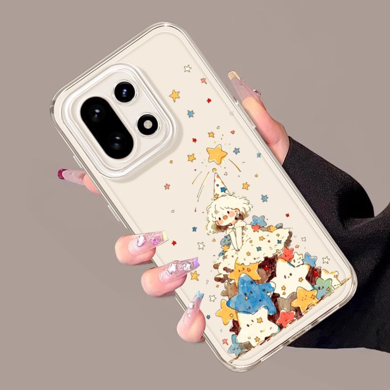 Ngôi Sao Cô Gái Thích Hợp OnePlus 15 Ốp Lưng Điện Thoại Phong Cách Mới 1Plus 13T Trong Suốt Chống Số