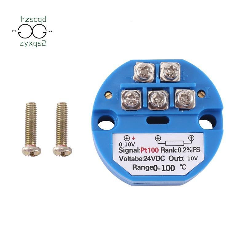 PT100 Loại sang 0-10V 0-100 độ RTD Đầu vào 0-10 một đầu ra DC24V Bộ phát nhiệt độ chịu nhiệt