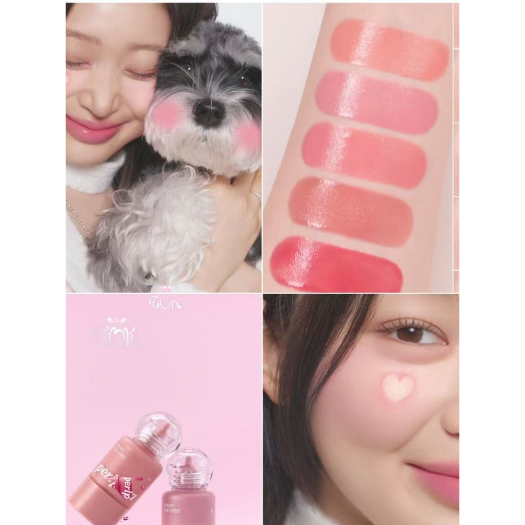 Philippines peripera peripera Liquid Blush Chai nhỏ cho bé Đào 03 Lip Cheek Dual-use Color Rendering