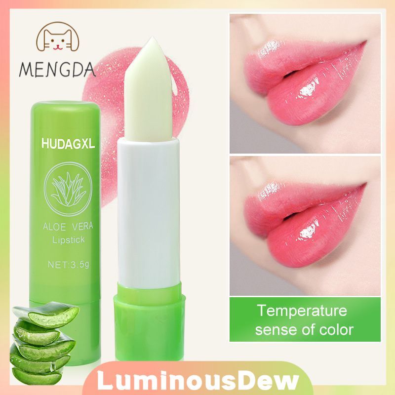 1/2 thỏi son dưỡng môi đổi màu chiết xuất lô hội, dưỡng ẩm, cấp nước, chống thấm nước và chống khô m